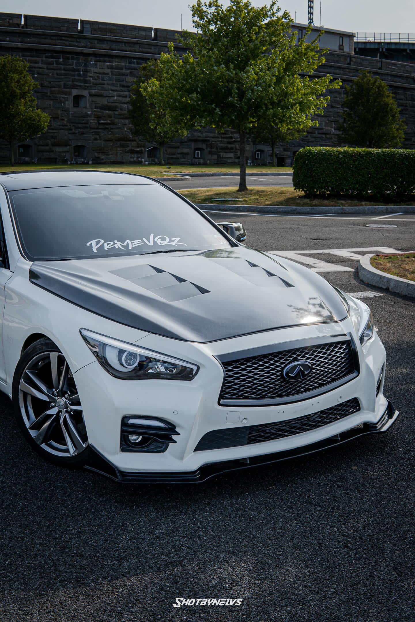 Q50 custom headlights Milly customs