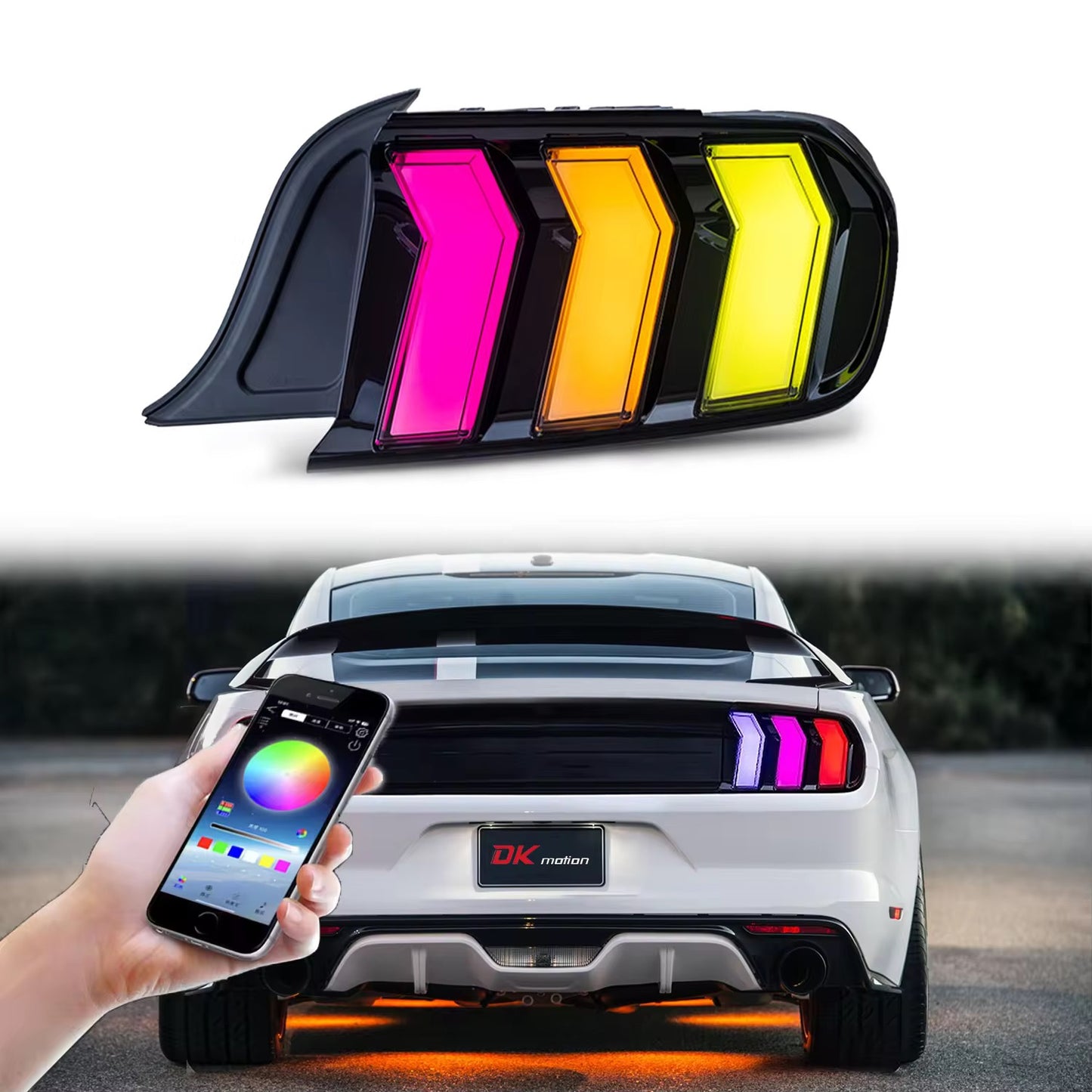 Ford Mustang 2015-2023 Flow Series RGB Taillights