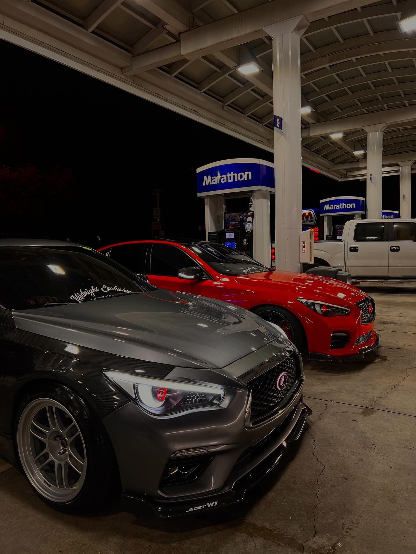 Q50 custom headlights Milly customs